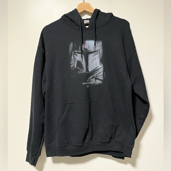 The Mandalorian Black Hoodie - Size Large, Unisex - Picture 12 of 12